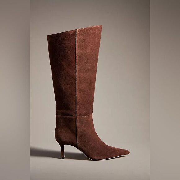 New! Reformation Rosemary Tall Suede Boots - Picture 2 of 4